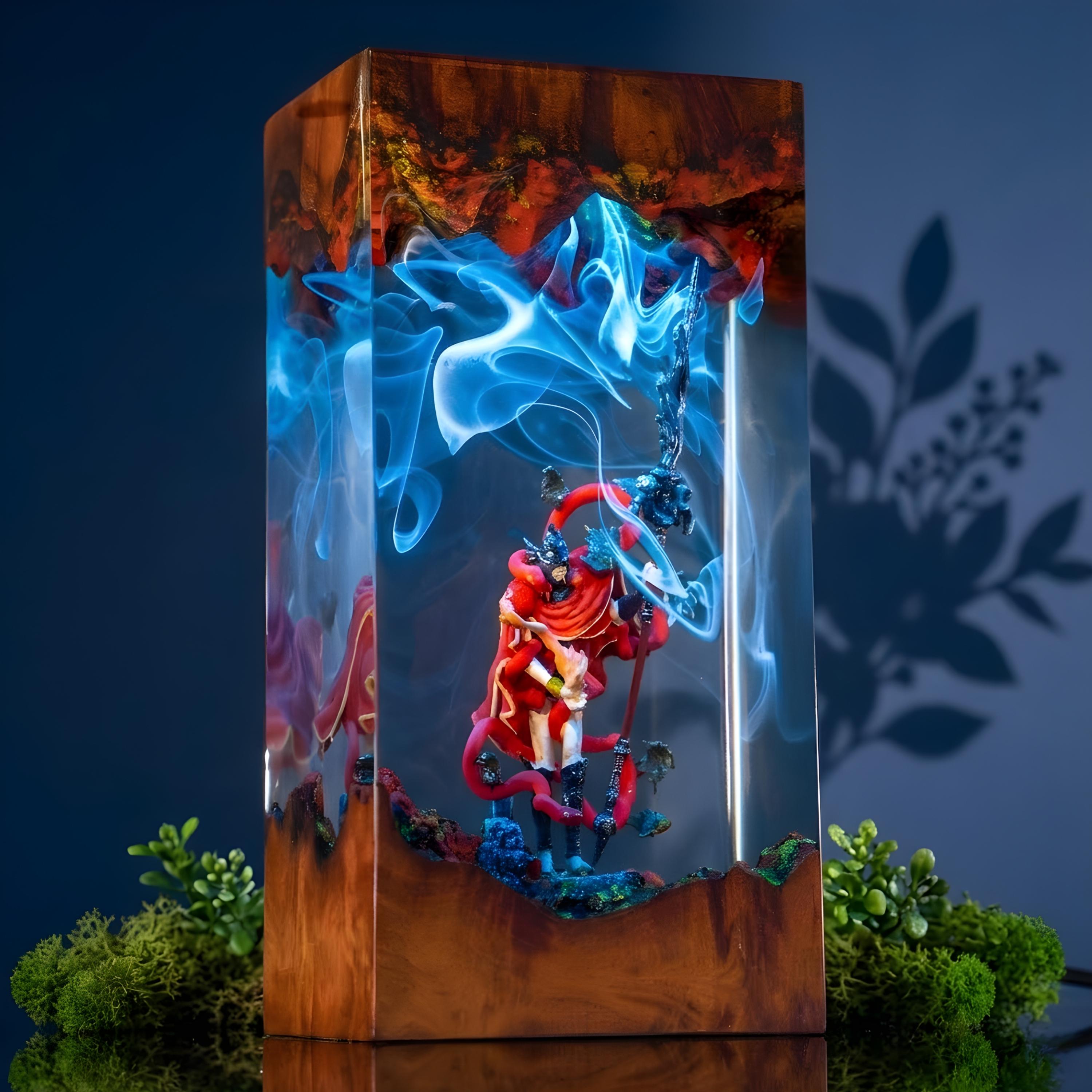 Messmer Elden Ring Lamp, Dark Fantasy Resin Lamp, Elden Ring Night Light, Handmade Epoxy Lamp, Gamer Gift, The tarnished  resin night light