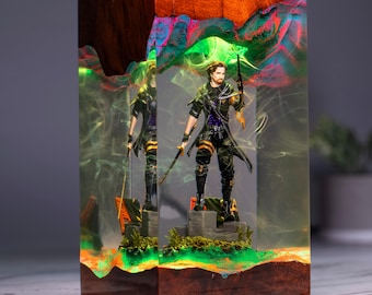 Gustave from Clair Obscur: Expedition 33 Night Light, Fantasy Game Collectible Gift, Gustave Figure, Diorama Maelle Expedition 33 Night lamp