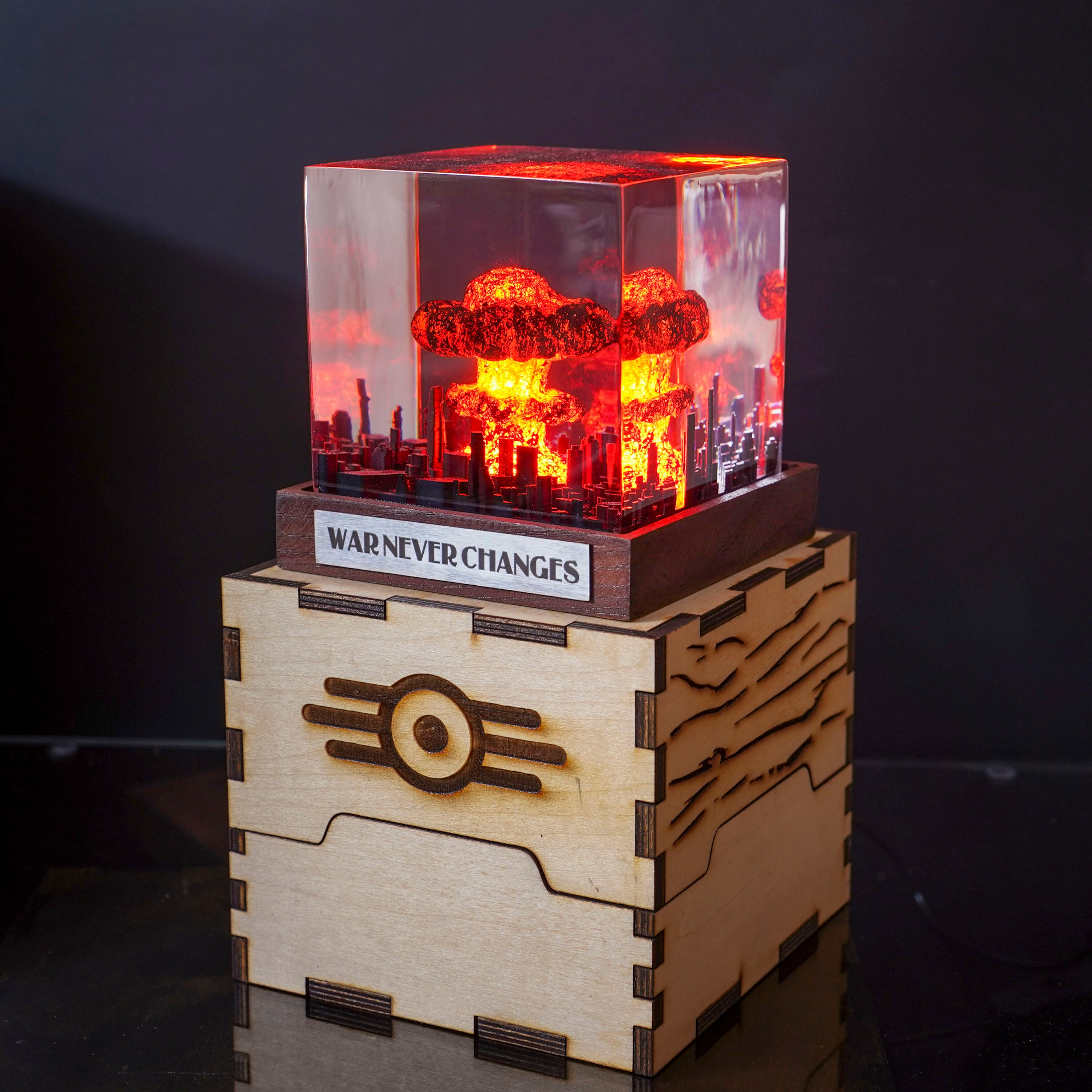 il_fullxfull.6152829753_4b9a Explosion Bomb resin lamp, atomic bomb resin night light, nuke lamp fallout, Nuclear Bomb Explosion Storm Cloud Lamp, valentine gift for him