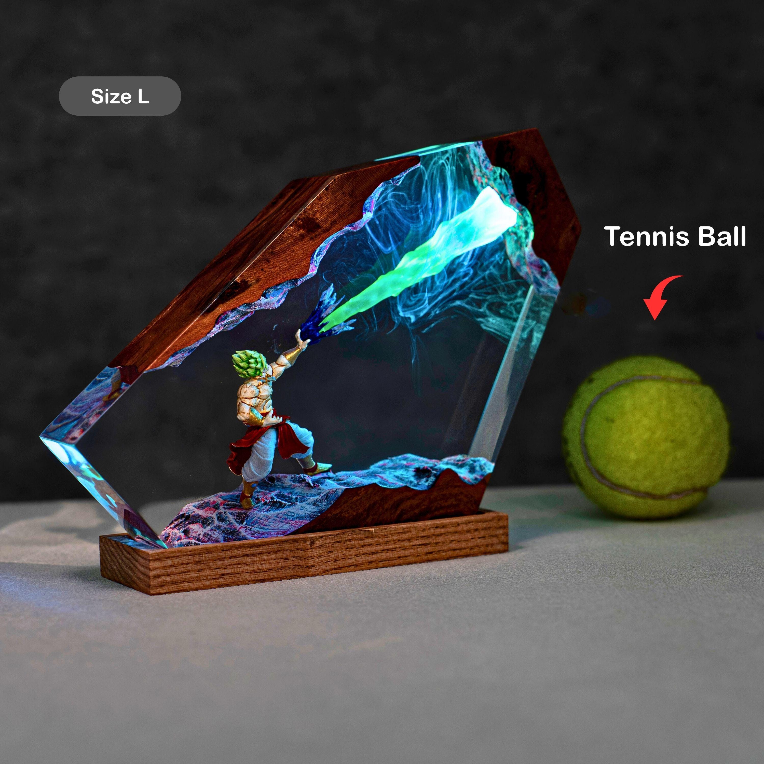 il_fullxfull.7410250476_6vsh Custom anime Dragon ball resin night light, Super Fighter Energy Beam, playroom decore for him, unique gift for kids, goku resin lamp