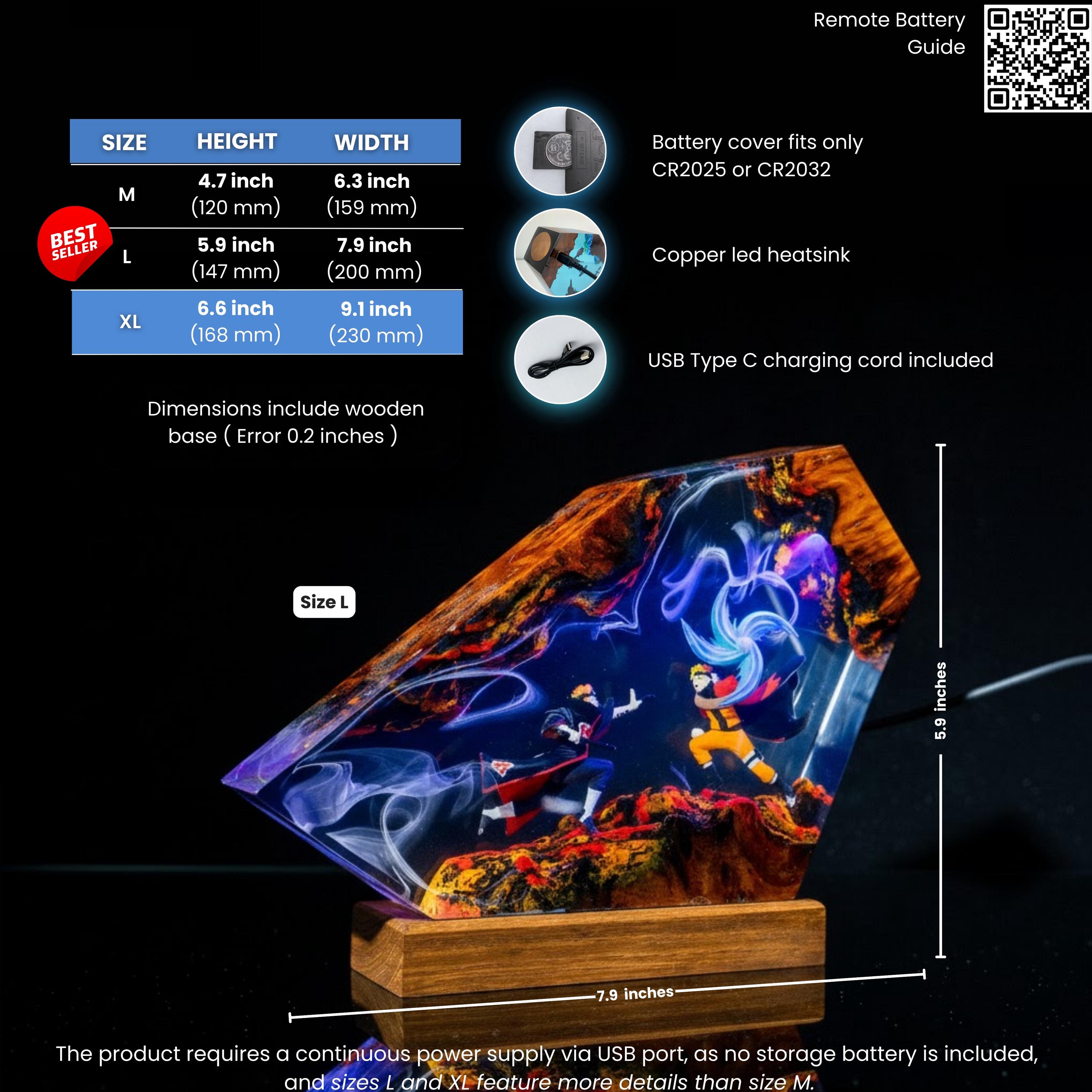 il_fullxfull.8225935450_bme6 Fire and Ice Dragons Resin Lamp – Handcrafted Night Light, Fantasy Duo Dragon Gift, Custom Room Decor