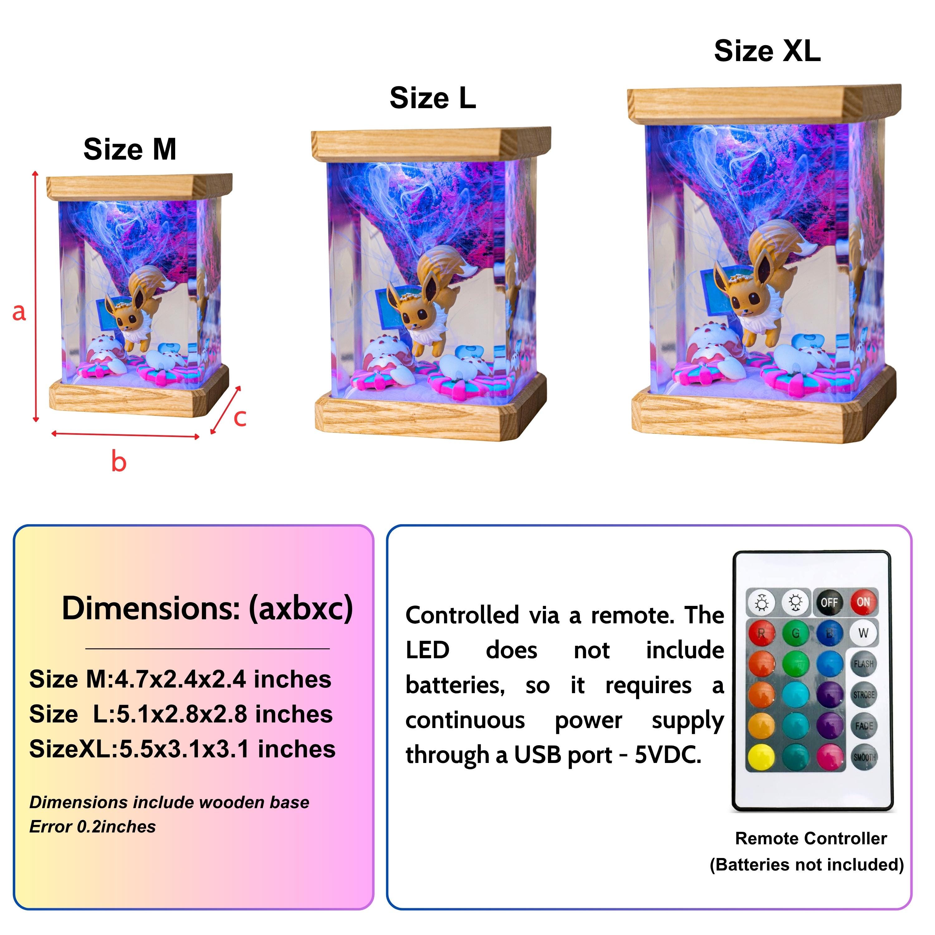 il_fullxfull.6945111175_3j1r Cute Fox-Inspired Resin Lamp – Handmade Cube Night Light, Fantasy Creature Scene, Kawaii Gift Decor, Bedroom & Playroom Decor