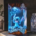Blue Alien Resin Night Light –Blue Koala resin lamp, Cute Character Lamp, Custom Gift for Kids & Mothers, Playroom Decor, cute stitch lamp