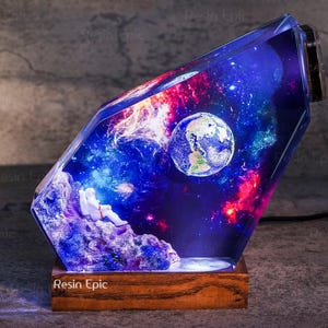 Space resin lamp Astronaut Rocket Resin night light