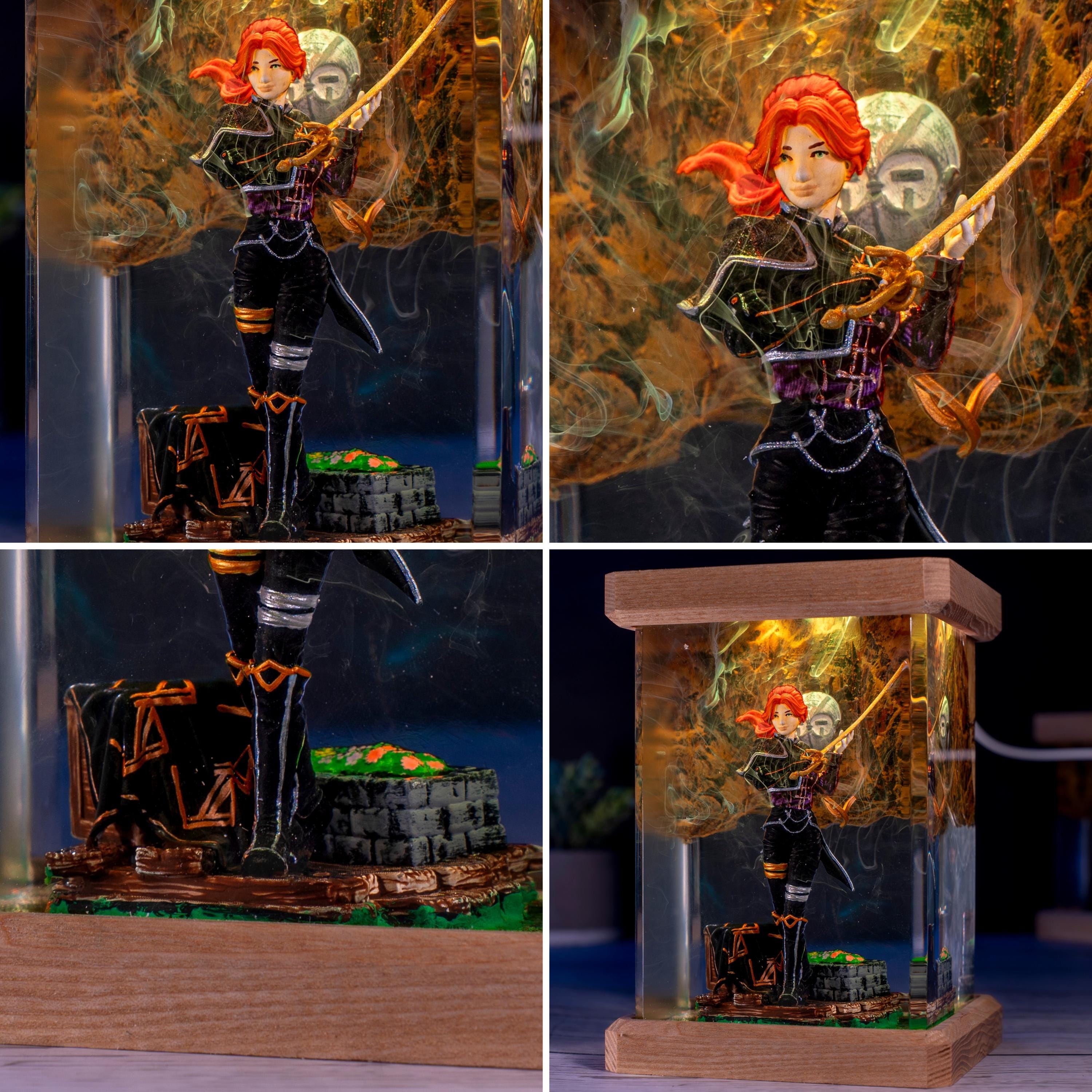 Gustave from Clair Obscur: Expedition 33 Night Light, Fantasy Game Collectible Gift, Gustave Figure, Diorama Maelle Expedition 33 Night lamp