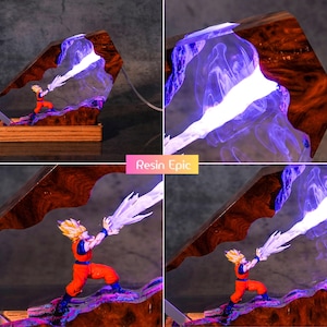Son goku Super Saiyan Resin Lamp