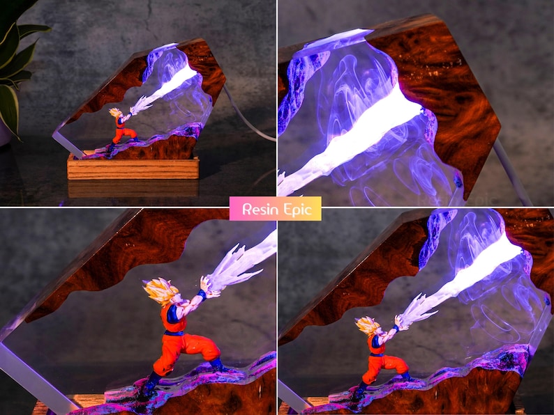 Son goku Super Saiyan Resin Lamp