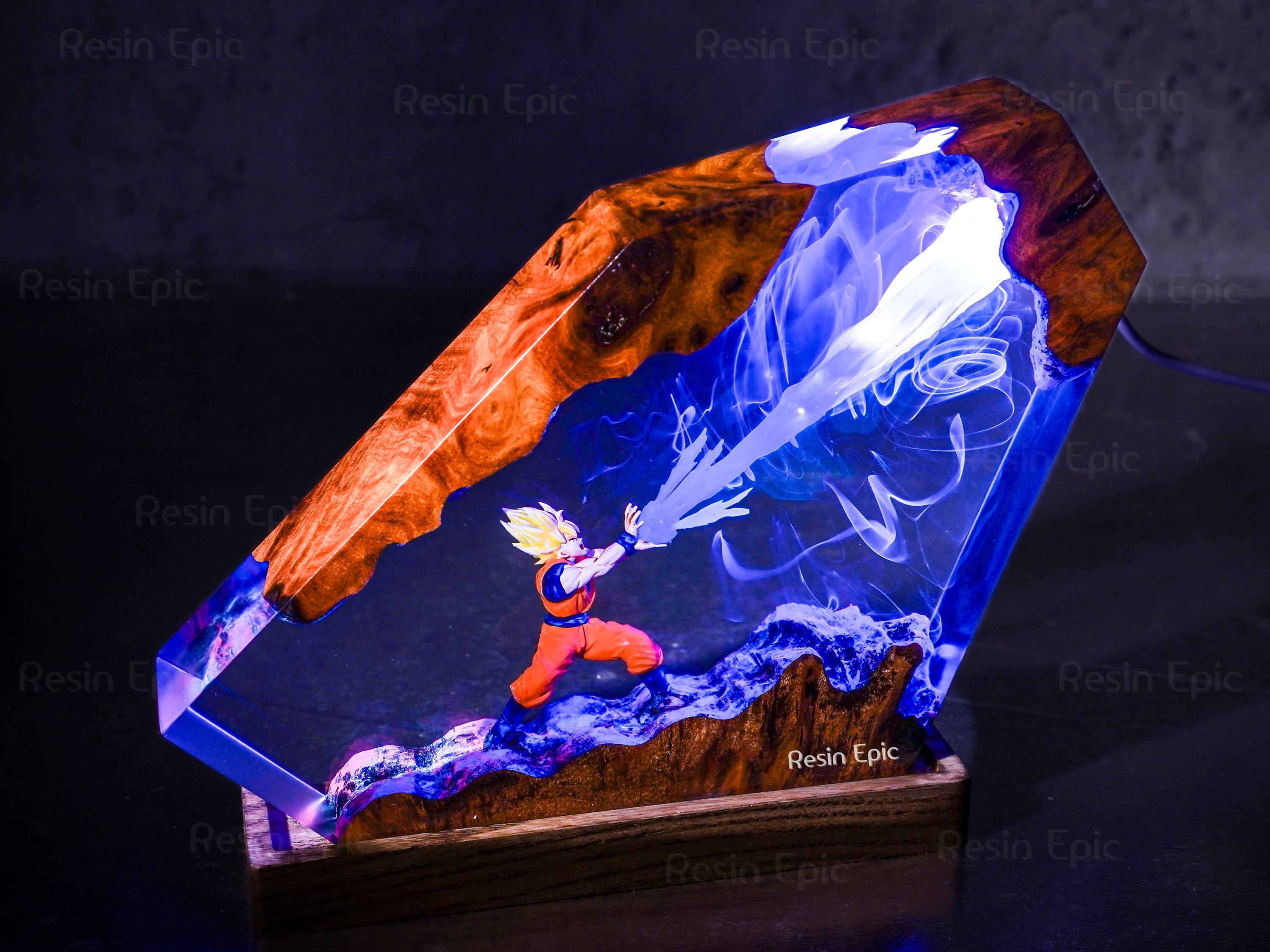 il_fullxfull.6496204987_rw9g Custom Vegeta Resin epoxy Lamp - anime resin night light, DBZ decor for him, dragon ball z resin lamp, Dragon Ball lamp