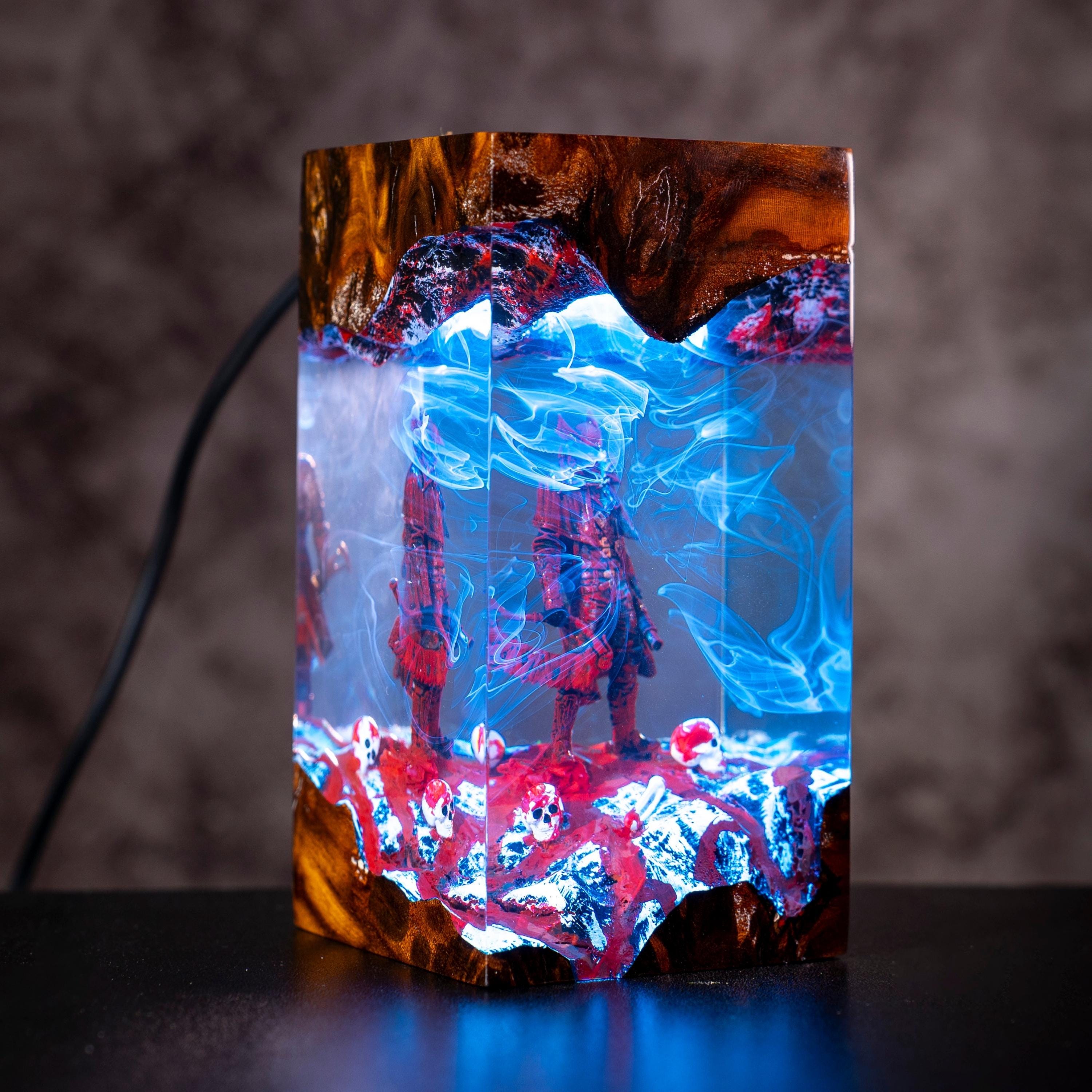 Bloodborne Hunter resin lamp, Back to school Gift, Hunter Statue, Bloodborne Figure, Halloween Gift