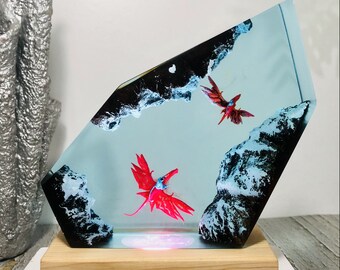 Tableau 3 Pièces Avatar 2 Sens De L'eau - Impression Sur Bois 6 Mm - Dimensions Totales 97 X 62 Cm - Déco Moderne - 14