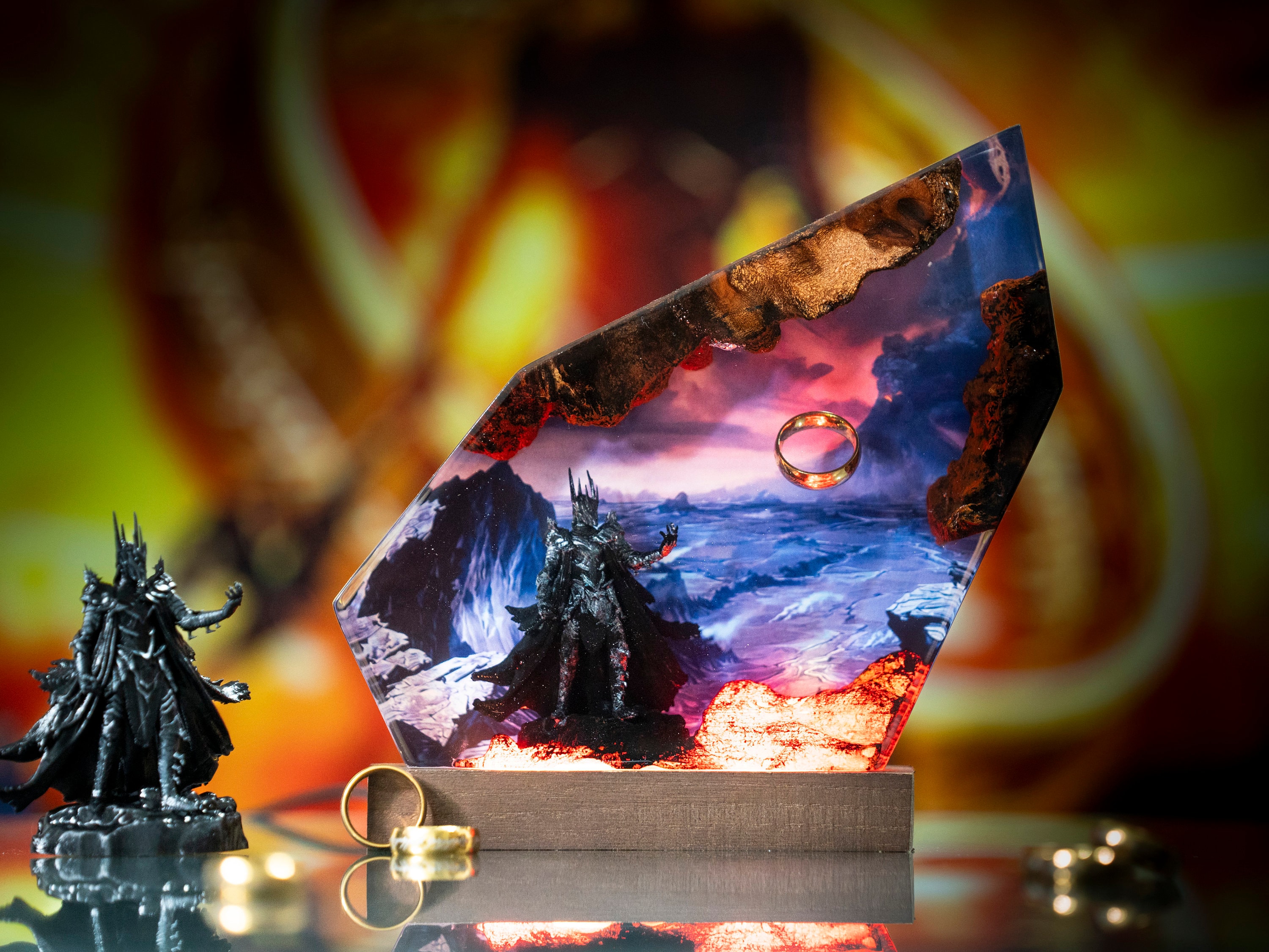 il_fullxfull.5980498862_731g Diorama Power Ring lamp, Custom Epoxy Resin Lamp, Lighting Home Decor, women's day gift ideas for her