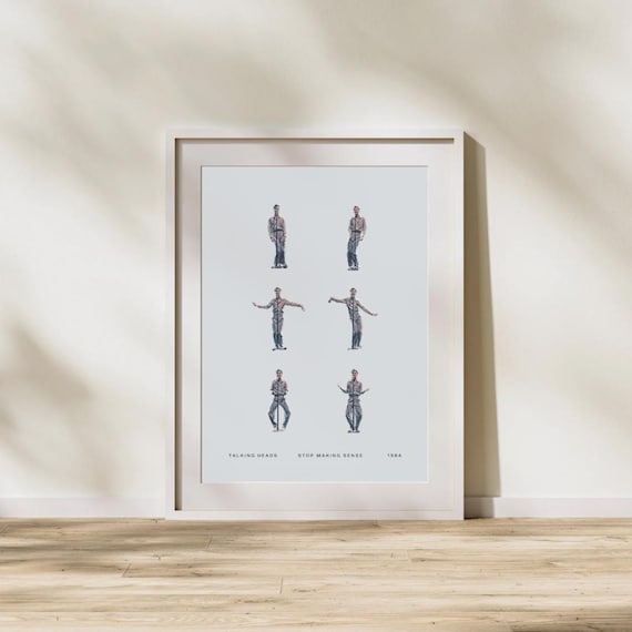 Talking Heads Stop Making Sense Poster, David Byrne, Life During