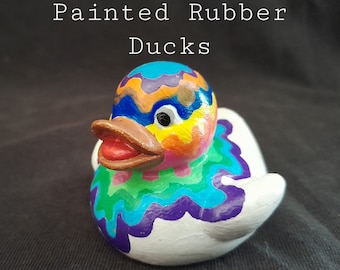 Custom Hand-Painted Rubber Duck, Unique Designs