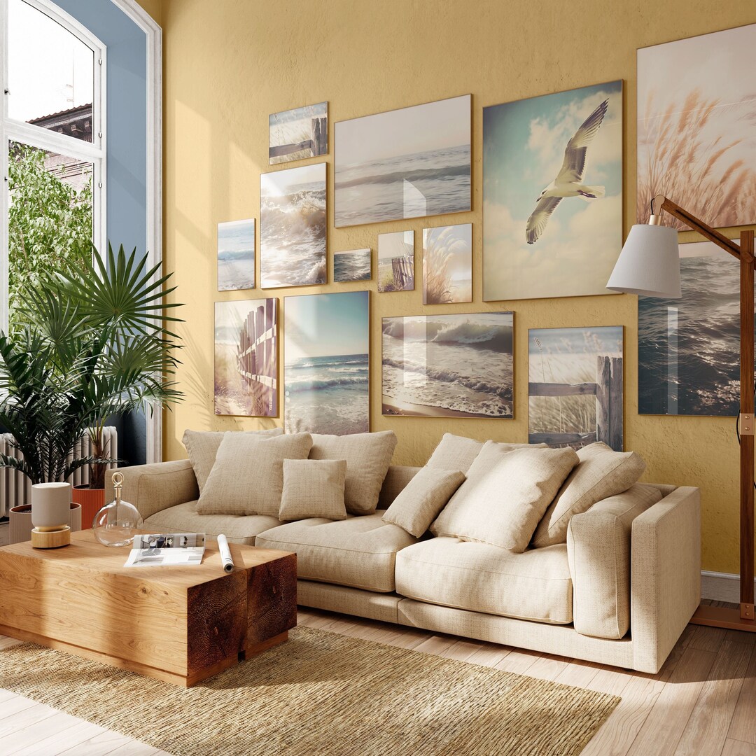 Vintage Beach Prints Bundle of 12, Coastal Wall Decor, Beachy Wall Decor, Coastal Art Set