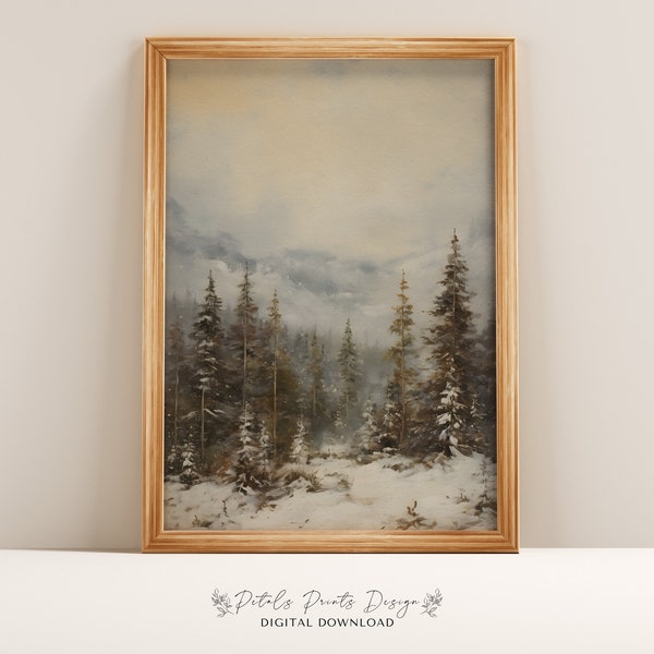 Winter Landscape - Etsy