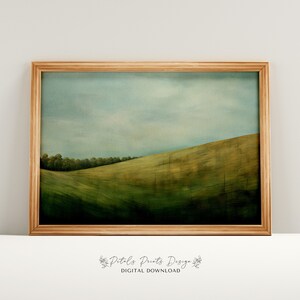 Neutral Country Printable Vintage Wall Art, Neutral Field Landscape Prints, Countryside Painting, Rustic Farmhouse Decor Art Print 2024