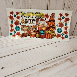 16 Unzen / UV DTF Cup Wrap / Keine Hitze erforderlich / Kein Jäten / Einfach anzuwenden / Auf Lager / Versandfertig // Liberty Glass Wrap / Herbst Wraps / Herbst Wraps / Kürbisgewürz