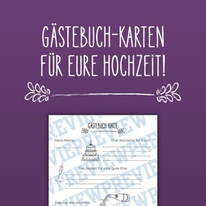 Wedding Guest Book Card Printable Black and White – Recipe for a Good Marriage, Wishes for the Bride and Groom, Wedding Cards, Ink-Friendly PDF