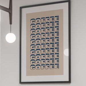 Rustic Kitchen Coffee Wall Art Decor - Farmhouse Style - Vintage Inspired Kitchen Wall Art - Gifts For Mum - Gifts For Her - Dorm Room Art