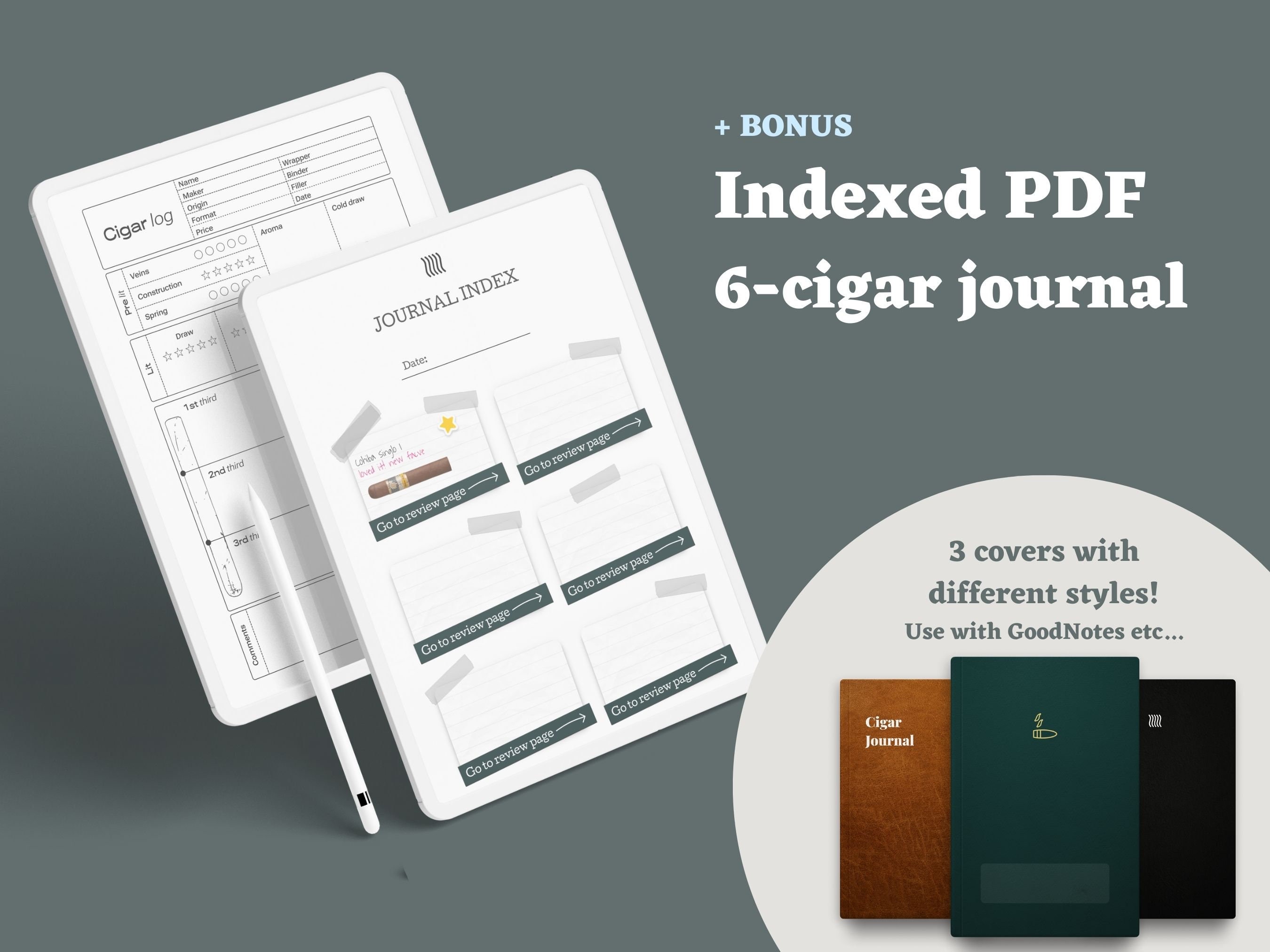 Cigars Worksheets.pdf Cigar Tasting Review Journal Megapack, Digital Printable (PDF) - Etsy