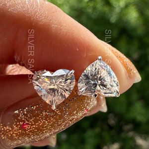 4 TCW Herz Diamant Ohrring Herzförmige Ohrring IGI CERTIFIED E Farbe Vs-Vvs Klarheit Herzform Lab gewachsen Diamant Ohrstecker Solitaire