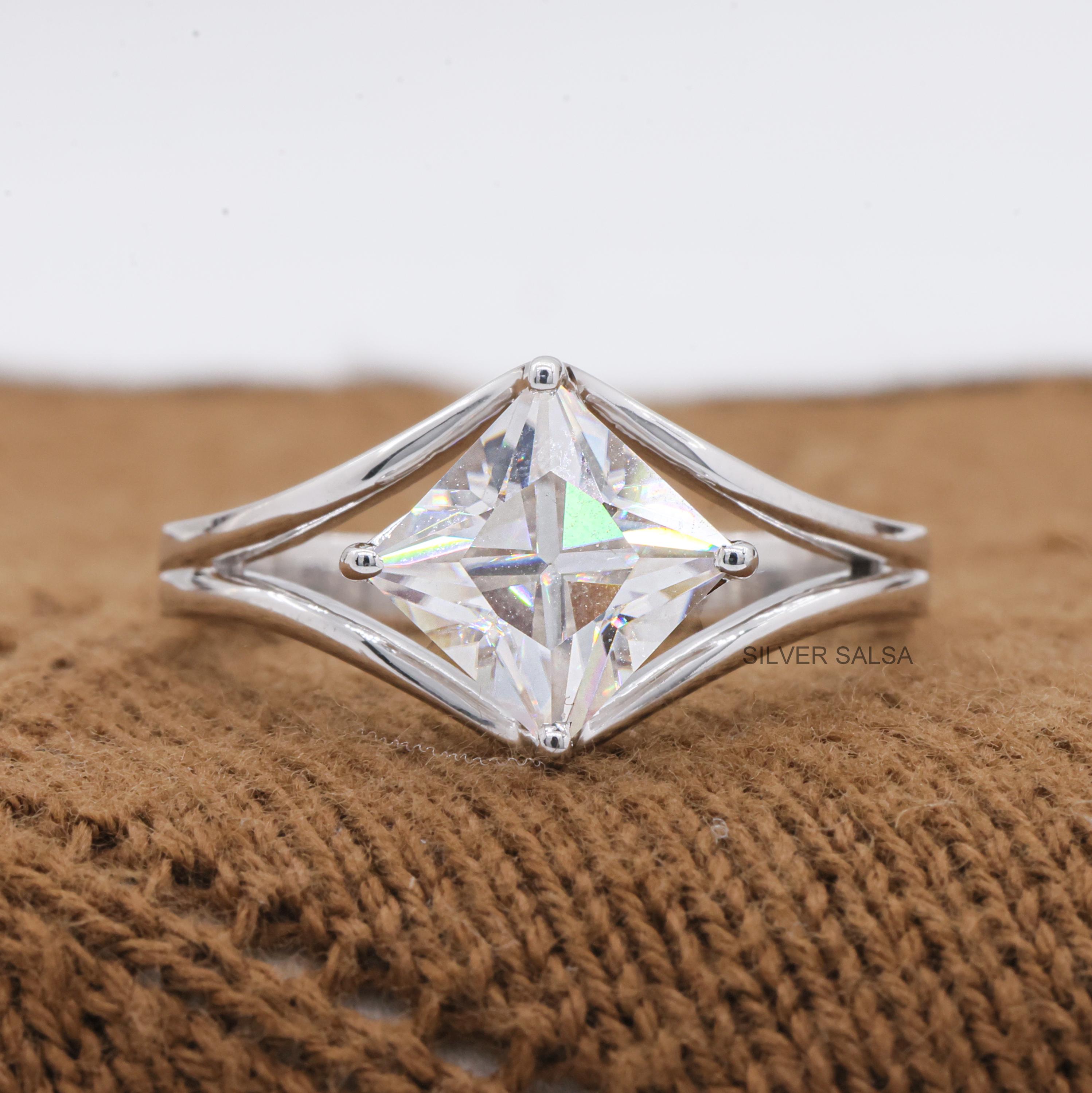 【19号】1ct モアサナイト リング　ソリティア　【ST】 指輪 リング レディース モアサナイト ソリティア リング 0.3ct 婚約
