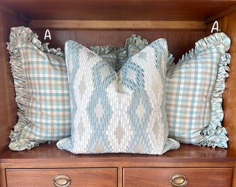 Custom Throw Pillows: 25” x 25”