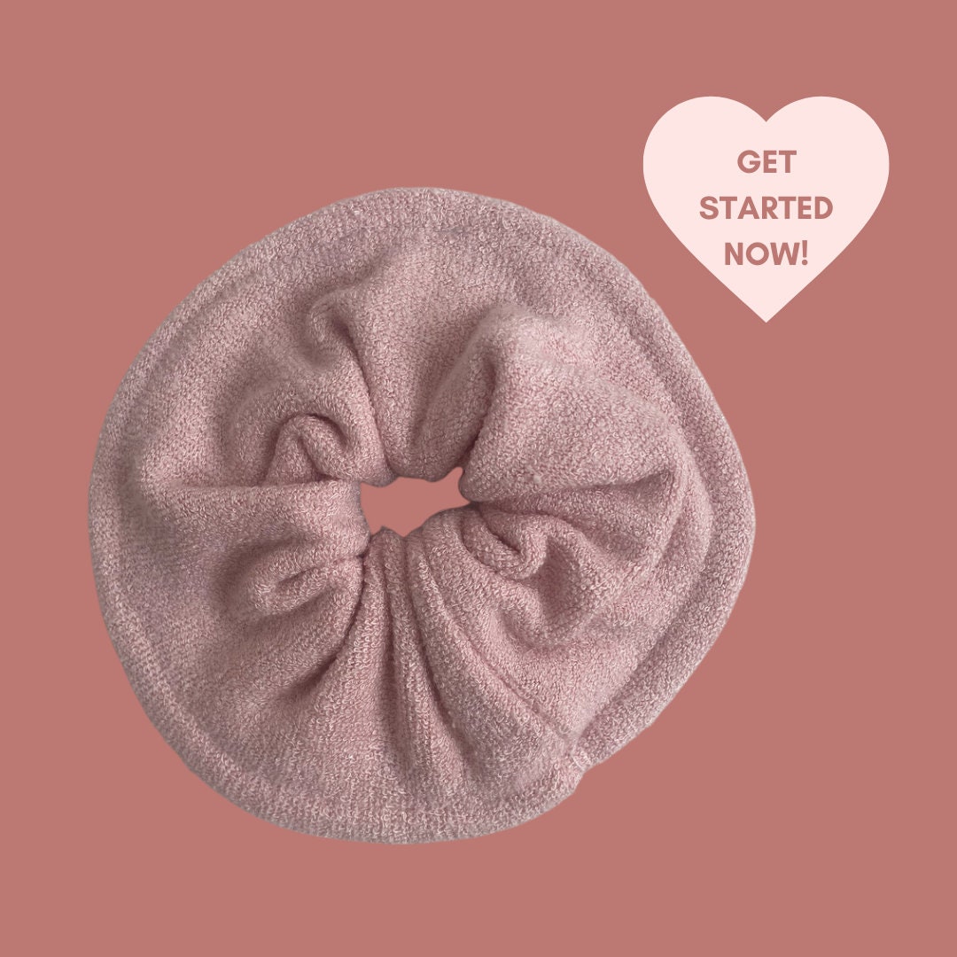 Towel Scrunchie Sewing Pattern Instant PDF Digital Download DIY With