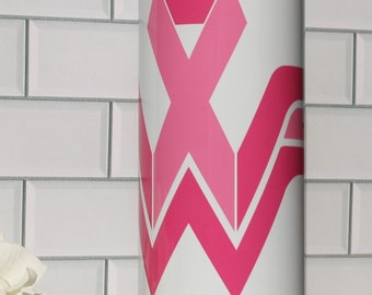 Breast Cancer Warrior, Breast Cancer Awareness Stainless Steel Tumbler, Unique Gift for her, Gift for mom