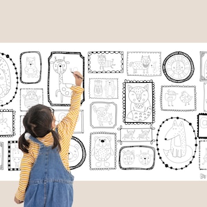 Friendly Frames Colouring poster (48"x24")