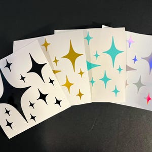 Sparkle Vinyl Decal Holographic Glitter Vinyl Solid Color Vinyl Weatherproof Decal for Car Windows Mirrors Laptops Tumblers Sparkle Sticker
