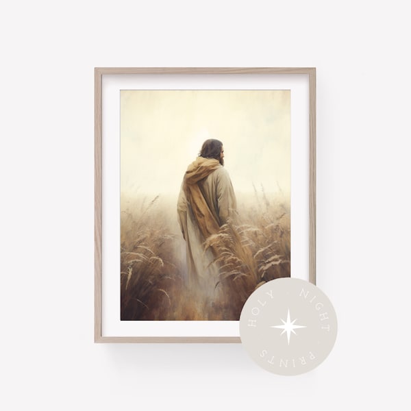 Champs d'ambre | Sauveur | Jésus | Estampes religieuses | Impressions de Jésus-Christ | Art numérique | Sauveur Art | Art de Jésus-Christ |