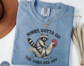 Comfort Colors® Funny Raccoon Shirt| Graphic Raccoon Shirt| Stay Trashy Shirt| Raccoon Meme Shirt| Cozy Raccoon Shirt| Meme T-shirt| Feral