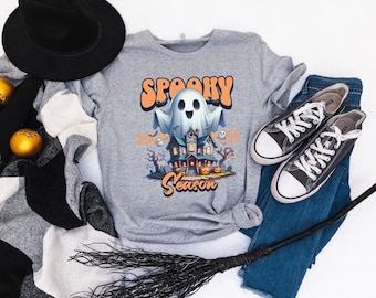Halloween Shirt| Spooky season shirt| Ghoul T-shirt| Halloween design shirt| Halloween T-shirt| Fall Season| Ghost Shirt| Spooky Tee| Ghosts