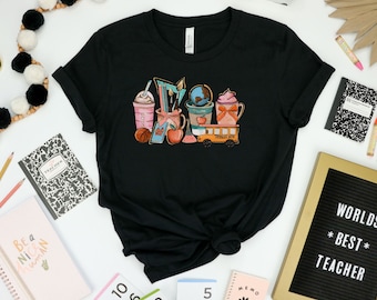 Teacher Coffee Shirt, Coffee Lover Shirt, Iced Coffee Tee, Cute Teacher Coffee Tshirt, Caffeine Lover Shirt, Cute womens shirt, Teacher Gift