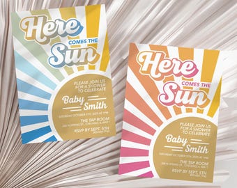 Invitación Aquí viene el sol