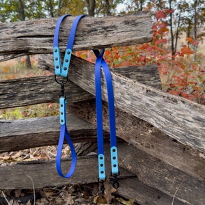 Tangle-Free Leash, Dual Leash, Splitter,  Biothane, Waterproof, Leash Coupler