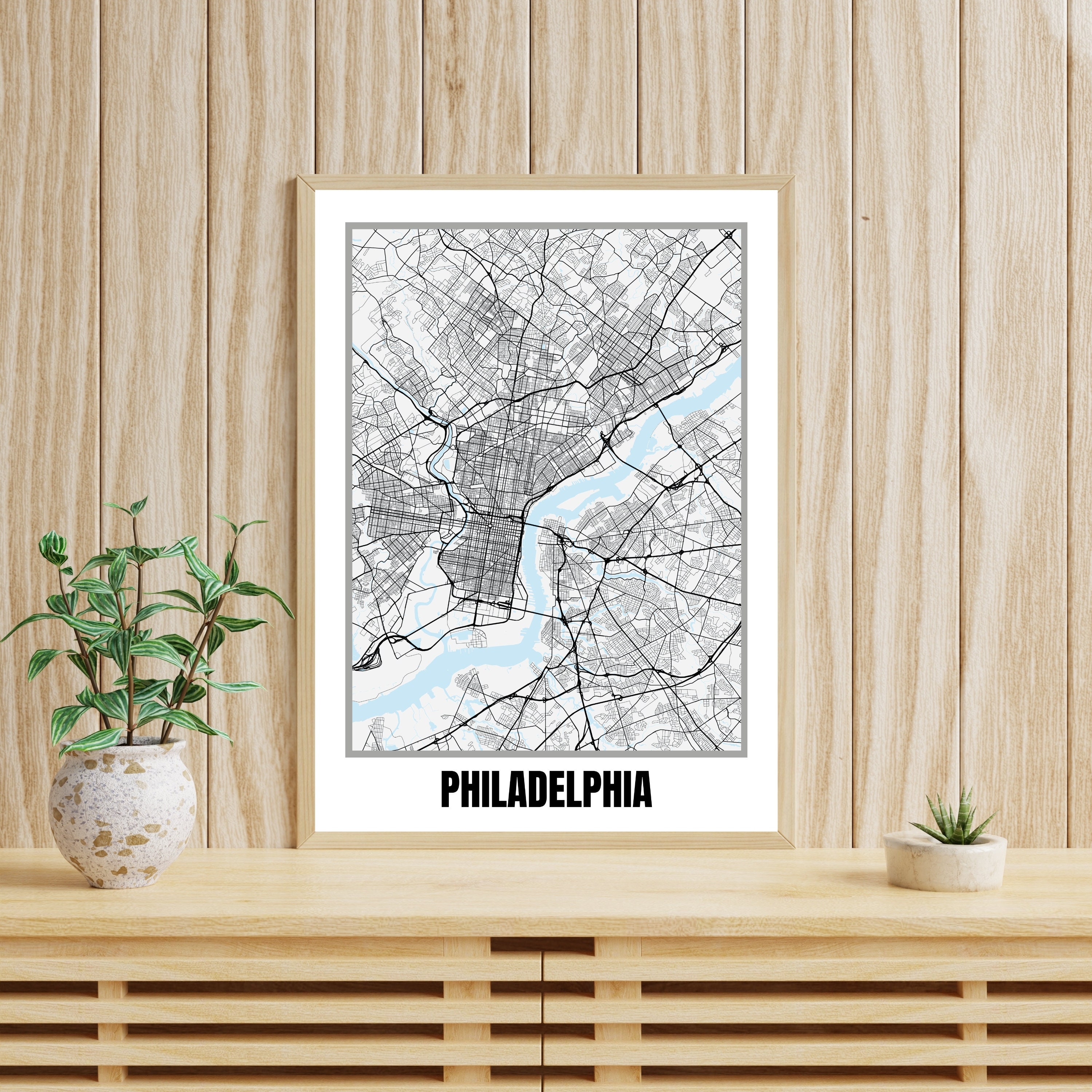Philadelphia City Mapcity Map Printablewall - Il Fullxfull.5352198728 J46n 