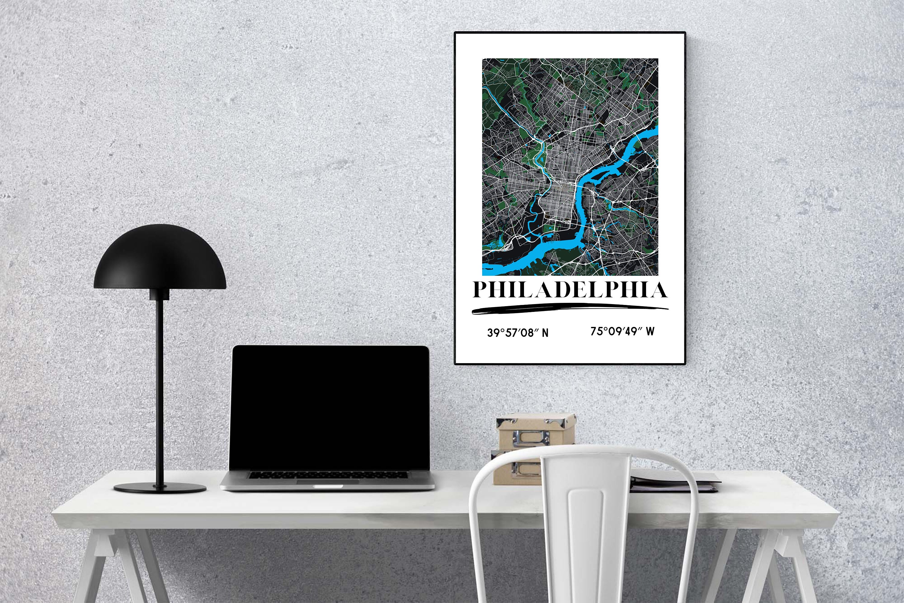 Philadelphia City Map city Map - Il Fullxfull.4702858571 Ql5n