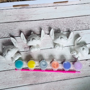 Stitch inspired plaster of paris craft box  - Activity set - Room decoration - Childrens Gift - Gifts - Paintable - Painting - Lilo & Stitch