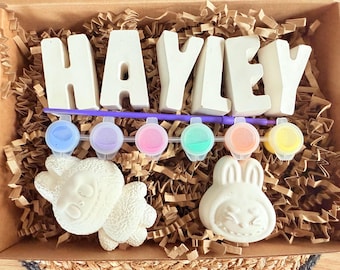 Paint your own name craft box with Labu - Activity set - Children's Gifts - Gifts - Painting - Paintable - Personalised - letterbox