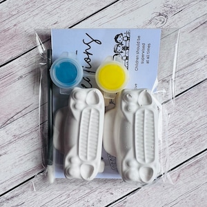 Paint your own plaster of Paris car inspired - Activity set - Childrens Gifts - Gift - Painting - Party favour - character gift
