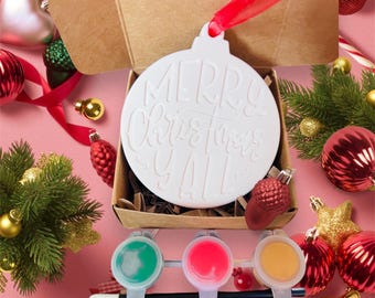 Christmas bauble inspired painting kit - Christmas Eve box - Christmas activities- Christmas craft ideas - Christmas gifts- Christmas yall