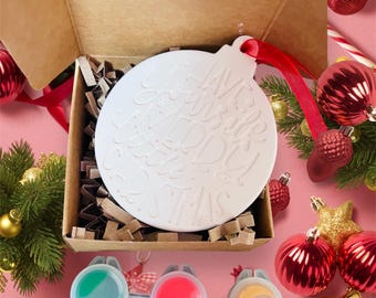 Christmas bauble inspired painting kit - Christmas Eve box - Christmas activities- Christmas craft ideas - Christmas gifts- Merry Christmas