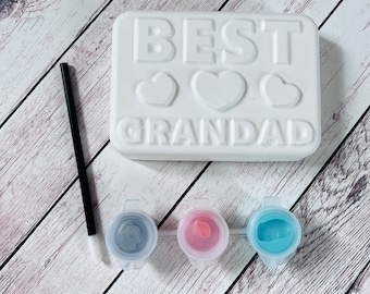 "Malen Sie Ihre eigene Best Grandad Ever Plaque"