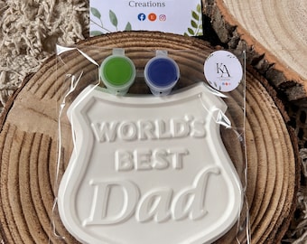 Pinta tu propio escudo del mejor papá - Juego de actividades - Decoración de habitaciones - Regalos para niños - Regalos - Pintables - Pintura - regalos para papá - padres