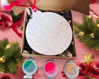 Christmas bauble inspired painting kit - Christmas Eve box - Christmas activities- Christmas craft ideas - Christmas gifts- magic