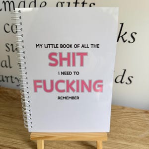 Pequeño libro de cosas que necesito recordar - libro de listas - Ayuda para la ansiedad - regalo - Ayuda para el autismo - SEMH - Organizador - Diario - Cuaderno - Maldiciones