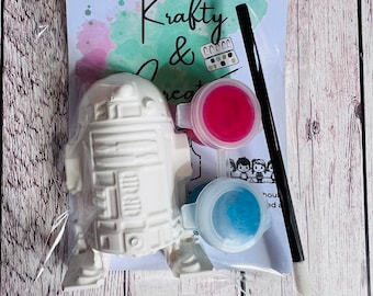 Paris Star Wars R2-D2 selbst gestalten - Beschäftigungsset - Kinderzimmerdekoration - Geschenk - Mitbringsel - Mitbringsel - Mitbringsel - Geschenkidee -