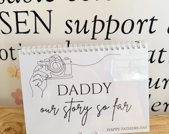Daddy Memory Book | All About My Dad Book | Father’s Day Gift from Kids | Daddy and Me Keepsake Book | Dad Memory Book | Gift for Dad
